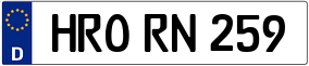 Trailer License Plate